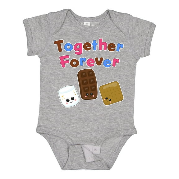 Inktastic Together Forever- S'mores Boys or Girls Baby Bodysuit