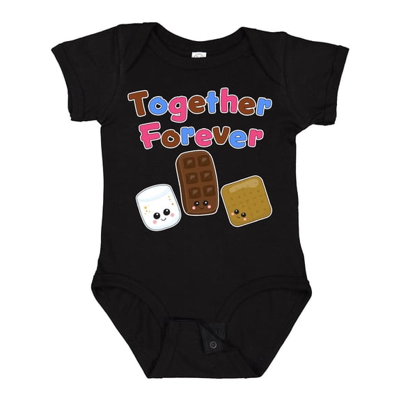 Inktastic Together Forever- S'mores Boys or Girls Baby Bodysuit