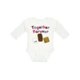 thumbnail image 1 of Inktastic Together Forever S'mores Boys or Girls Long Sleeve Baby Bodysuit, 1 of 5