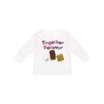 thumbnail image 1 of Inktastic Together Forever S'mores Boys or Girls Long Sleeve Toddler T-Shirt, 1 of 5