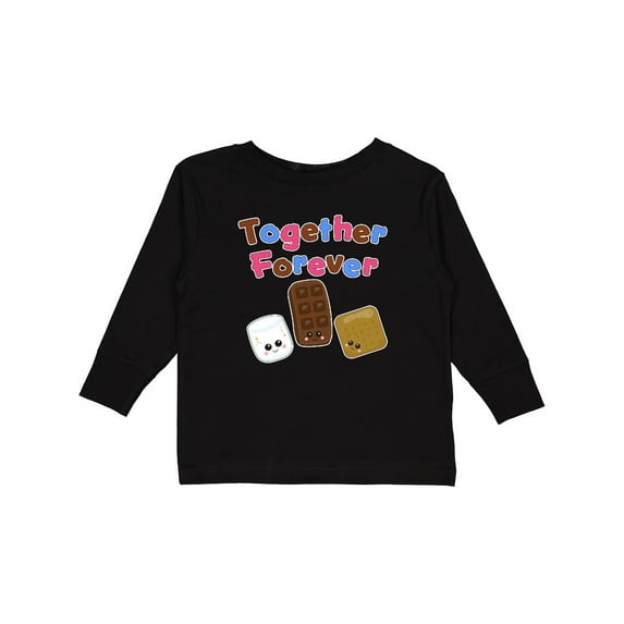 Inktastic Together Forever S'mores Boys or Girls Long Sleeve Toddler T-Shirt