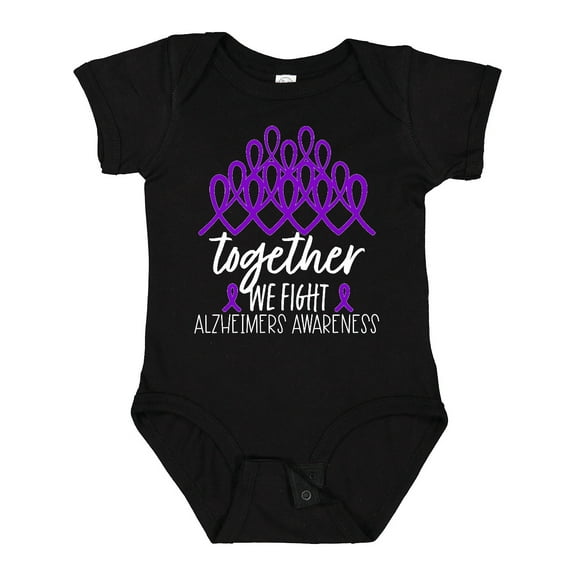 Inktastic Together, We Fight Alzheimers Awareness Boys or Girls Baby Bodysuit