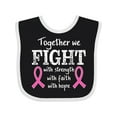 thumbnail image 1 of Inktastic Together We Fight Breast Cancer Awareness Boys or Girls Baby Bib, 1 of 4