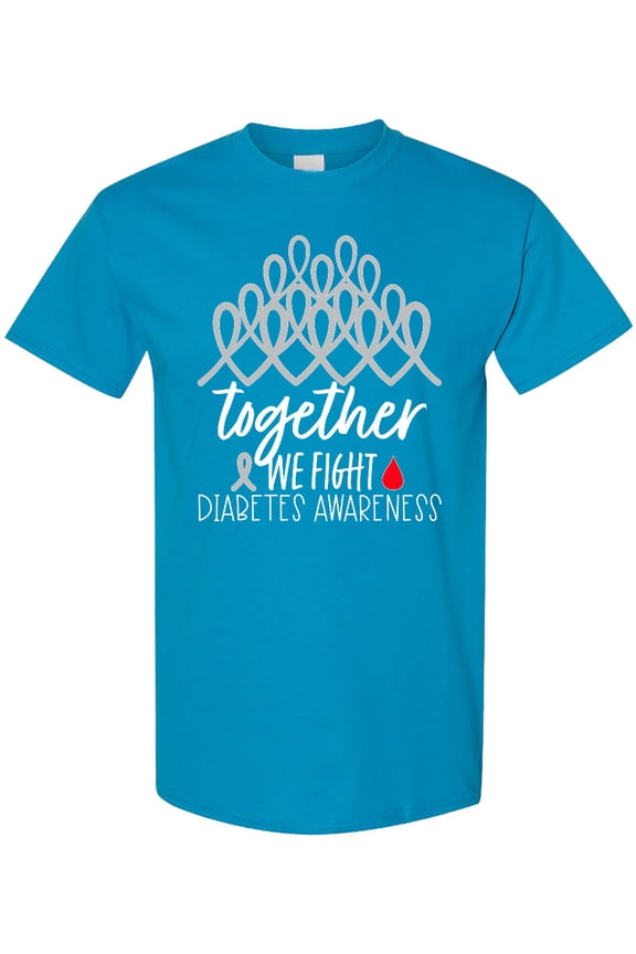 Together, We Fight Diabetes Awareness T-Shirt