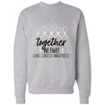 thumbnail image 1 of Inktastic Together, We Fight Lung Cancer Awareness Adult Sweatshirt, 1 of 4