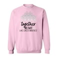 thumbnail image 1 of Inktastic Together, We Fight Lung Cancer Awareness Adult Sweatshirt, 1 of 4