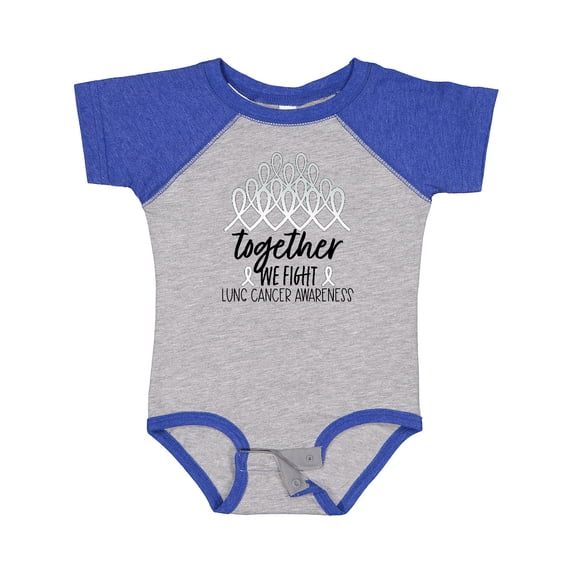 Inktastic Together, We Fight Lung Cancer Awareness Boys or Girls Baby Bodysuit