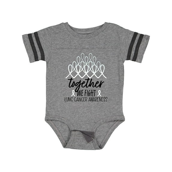 Inktastic Together, We Fight Lung Cancer Awareness Boys or Girls Baby Bodysuit