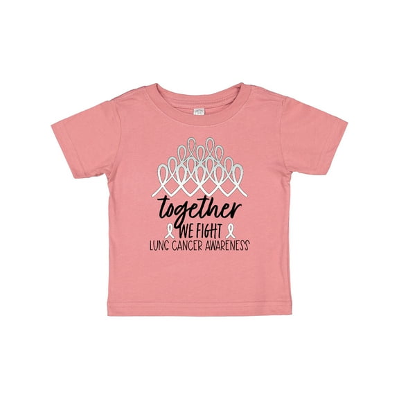 Inktastic Together, We Fight Lung Cancer Awareness Boys or Girls Baby T-Shirt