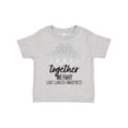 thumbnail image 1 of Inktastic Together, We Fight Lung Cancer Awareness Boys or Girls Toddler T-Shirt, 1 of 5