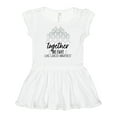 thumbnail image 1 of Inktastic Together, We Fight Lung Cancer Awareness Girls Baby Dress, 1 of 5