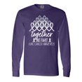 thumbnail image 1 of Inktastic Together, We Fight Lung Cancer Awareness Long Sleeve T-Shirt, 1 of 5