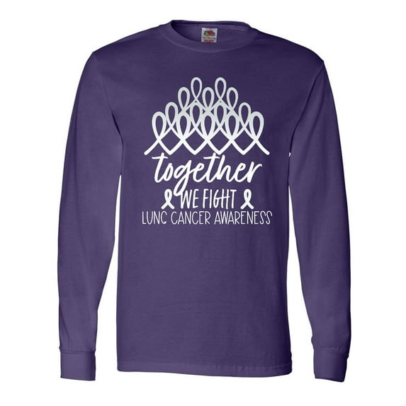 Inktastic Together, We Fight Lung Cancer Awareness Long Sleeve T-Shirt