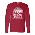 thumbnail image 1 of Inktastic Together, We Fight Lung Cancer Awareness Long Sleeve T-Shirt, 1 of 5