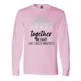 thumbnail image 1 of Inktastic Together, We Fight Lung Cancer Awareness Long Sleeve T-Shirt, 1 of 5