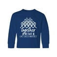 thumbnail image 1 of Inktastic Together, We Fight Lung Cancer Awareness Long Sleeve Youth T-Shirt, 1 of 5