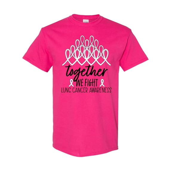 Inktastic Together, We Fight Lung Cancer Awareness T-Shirt