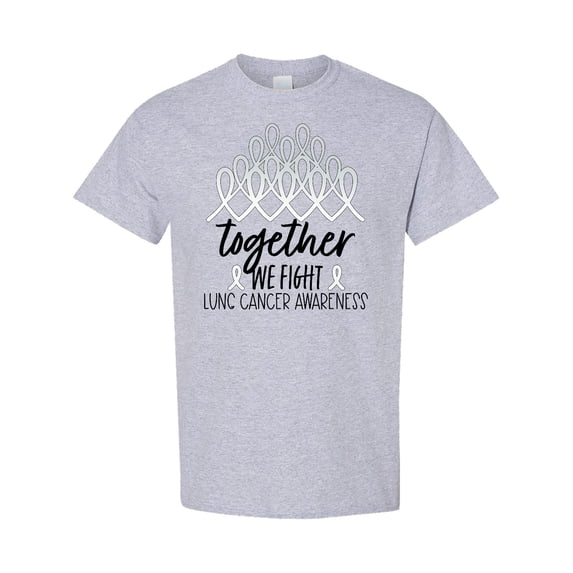 Inktastic Together, We Fight Lung Cancer Awareness T-Shirt