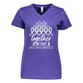 thumbnail image 1 of Inktastic Together, We Fight Lung Cancer Awareness Women's V-Neck T-Shirt, 1 of 5