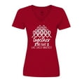 thumbnail image 1 of Inktastic Together, We Fight Lung Cancer Awareness Women's V-Neck T-Shirt, 1 of 5