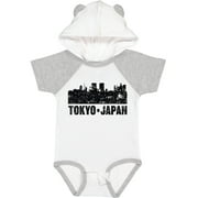 Inktastic Tokyo Japan City Skyline with Grunge Boys or Girls Baby Bodysuit