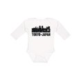 thumbnail image 1 of Inktastic Tokyo Japan City Skyline with Grunge Boys or Girls Long Sleeve Baby Bodysuit, 1 of 5