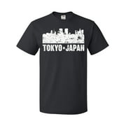 Inktastic Tokyo Japan City Skyline with Grunge T-Shirt