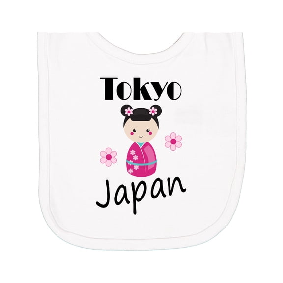 Inktastic Tokyo Japan Kokeshi Newborn Bib