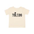 thumbnail image 1 of Inktastic Toledo, Ohio Distressed Font Boys or Girls Baby T-Shirt, 1 of 5