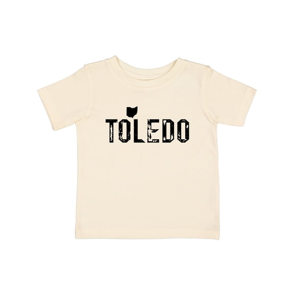 Inktastic Toledo, Ohio Distressed Font Boys or Girls Baby T-Shirt