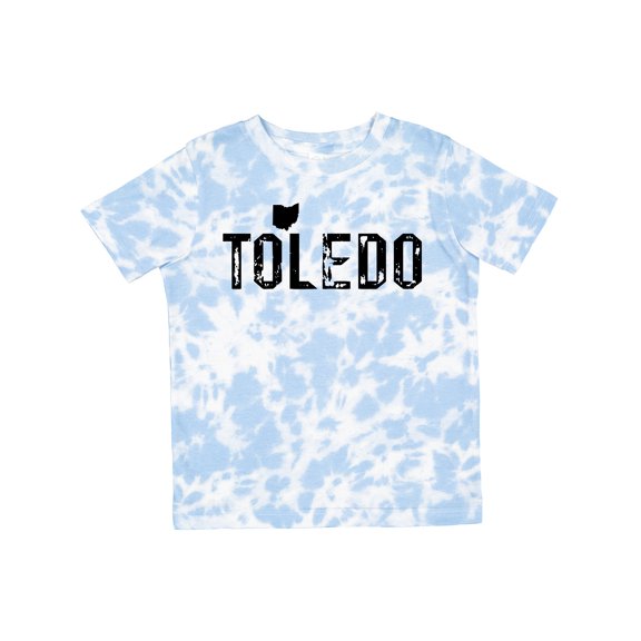 Inktastic Toledo, Ohio Distressed Font Boys or Girls Toddler T-Shirt