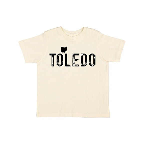 Inktastic Toledo, Ohio Distressed Font Boys or Girls Toddler T-Shirt