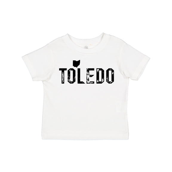 Inktastic Toledo, Ohio Distressed Font Boys or Girls Toddler T-Shirt