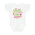 thumbnail image 1 of Inktastic Too Adorable to Wear Ugly Sweaters Boys or Girls Baby Bodysuit, 1 of 5
