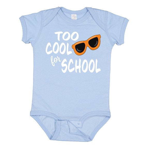 Inktastic Too Cool for School Boys or Girls Baby Bodysuit