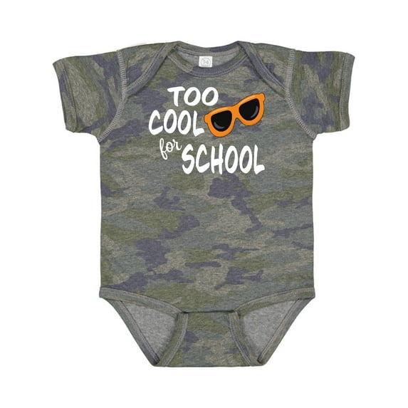 Inktastic Too Cool for School Boys or Girls Baby Bodysuit