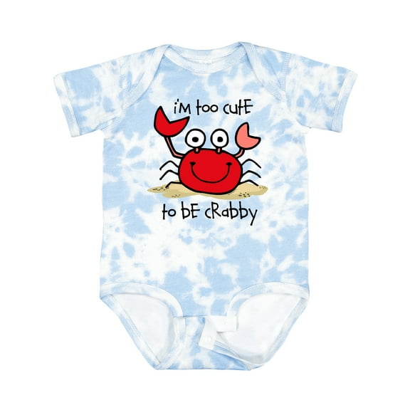 Inktastic Too Cute Crab Boys or Girls Baby Bodysuit