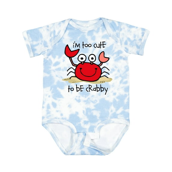 Inktastic Too Cute Crab Boys or Girls Baby Bodysuit