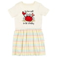 thumbnail image 1 of Inktastic Too Cute Crab Girls Toddler Dress, 1 of 5