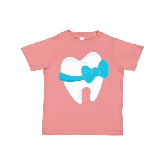 Inktastic Tooth with a bow Boys or Girls Toddler T-Shirt