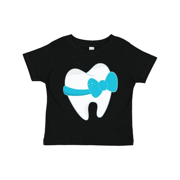 Inktastic Tooth with a bow Boys or Girls Toddler T-Shirt
