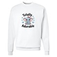 thumbnail image 1 of Inktastic Totally Adorable Baby Elephant Adult Sweatshirt, 1 of 4
