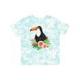 thumbnail image 1 of Inktastic Toucan with Hawaiian Flowers Boys or Girls Toddler T-Shirt, 1 of 5