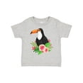thumbnail image 1 of Inktastic Toucan with Hawaiian Flowers Boys or Girls Toddler T-Shirt, 1 of 5