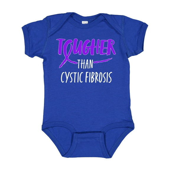 Inktastic Tougher Than Cystic Fibrosis Boys or Girls Baby Bodysuit