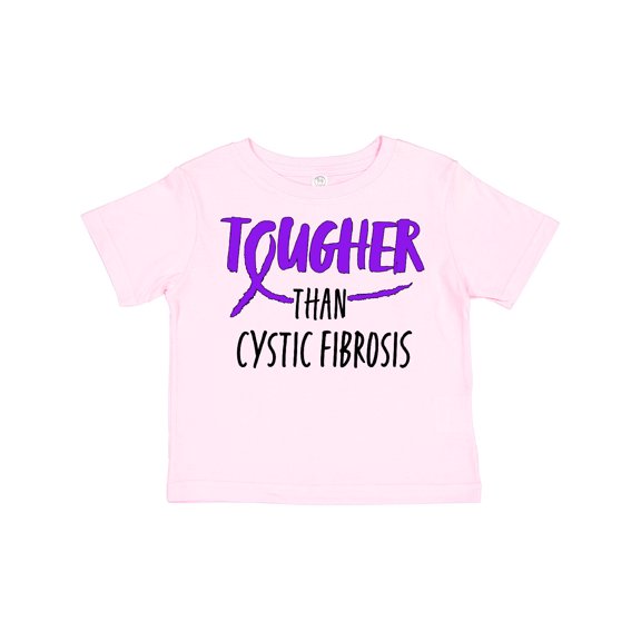 Inktastic Tougher Than Cystic Fibrosis Boys or Girls Toddler T-Shirt