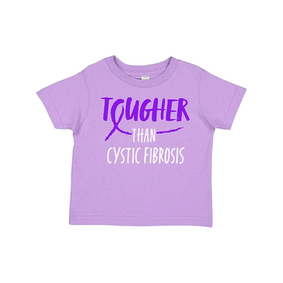 Inktastic Tougher Than Cystic Fibrosis Boys or Girls Toddler T-Shirt