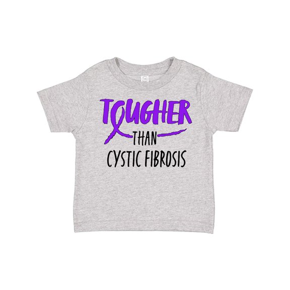 Inktastic Tougher Than Cystic Fibrosis Boys or Girls Toddler T-Shirt