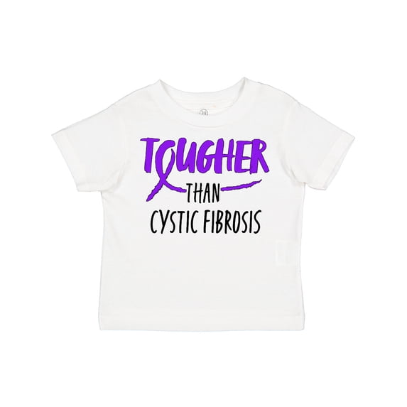 Inktastic Tougher Than Cystic Fibrosis Boys or Girls Toddler T-Shirt