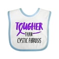 thumbnail image 1 of Inktastic Tougher than Cystic Fibrosis Boys or Girls Baby Bib, 1 of 4